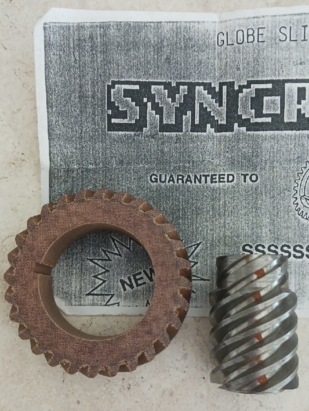 Globe Slicer Machine Parts/motor Gear- Fiber Gear Set. Quiets Machine Noise
